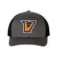 UTRGV™ Full Color V Logo Trucker Cap - Graphite/Black | Official Licensed Headwear