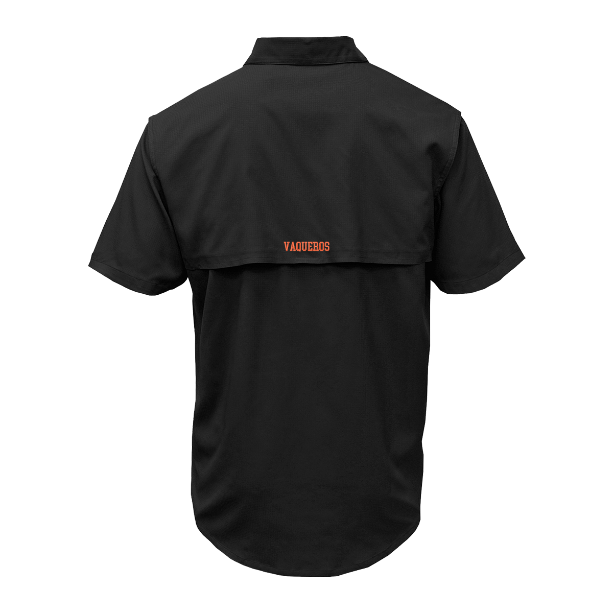 UTRGV™ Orange Texas Logo Men's Performance Fishing Shirt - Black | Official Licensed Apparel