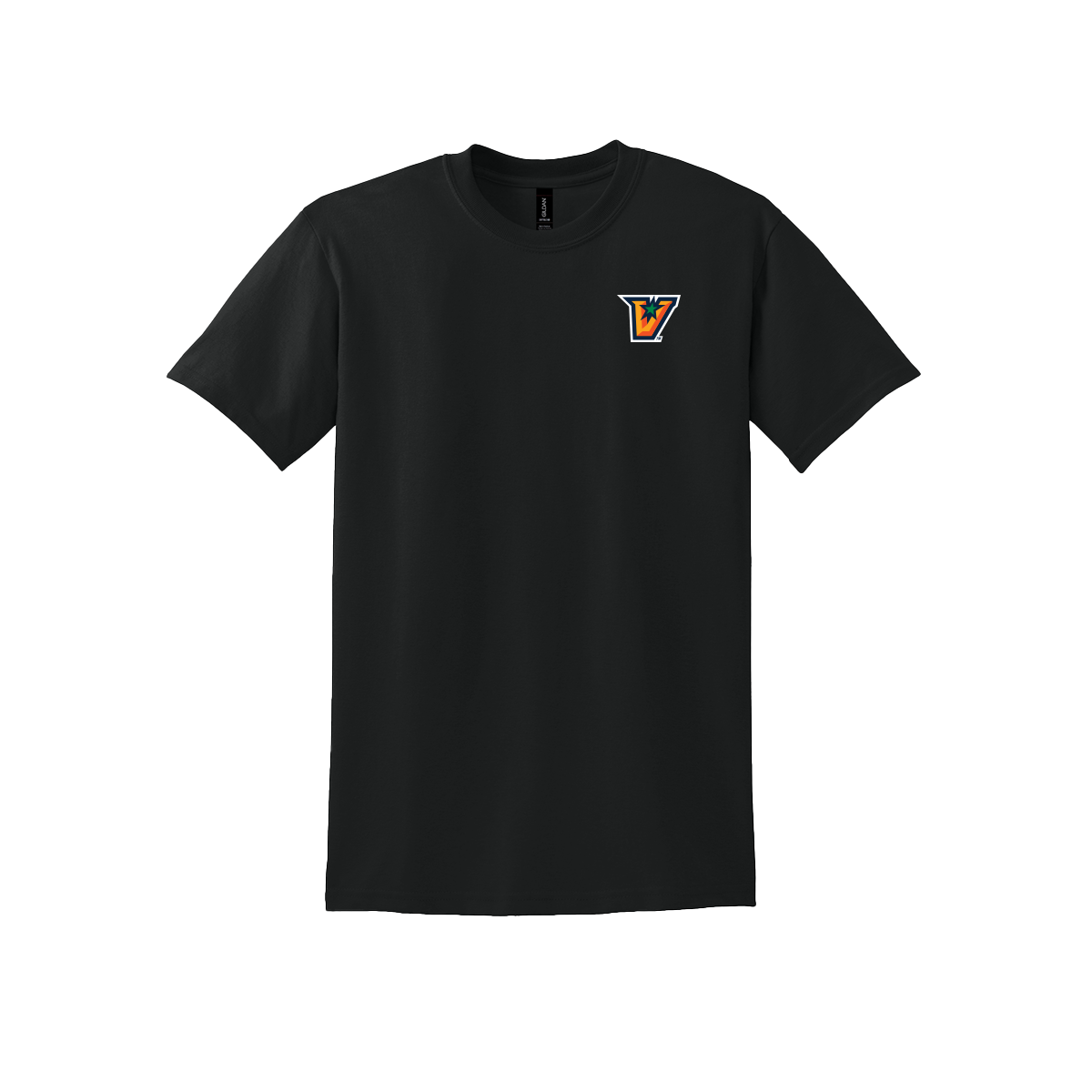 UTRGV™ Full Color V Logo Spirit Tee - Black | Official Licensed Gildan® DryBlend® T-Shirt