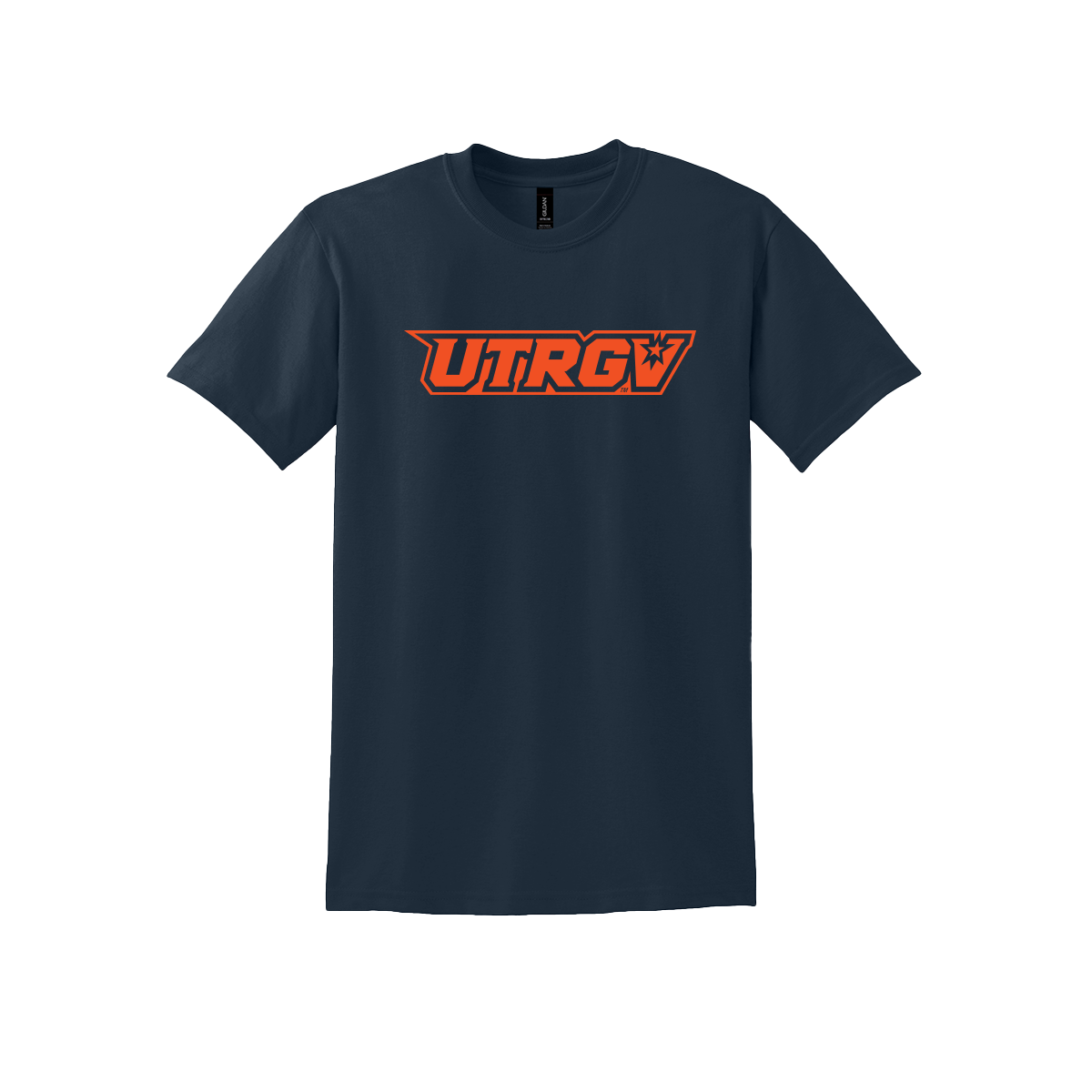 UTRGV™ Orange Primary Logo Performance T-Shirt - Navy | Official Licensed Apparel