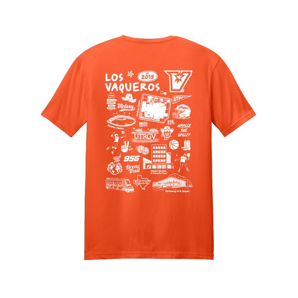 UTRGV™ Collegiate Illustration T-Shirt - Orange | Official Licensed Apparel