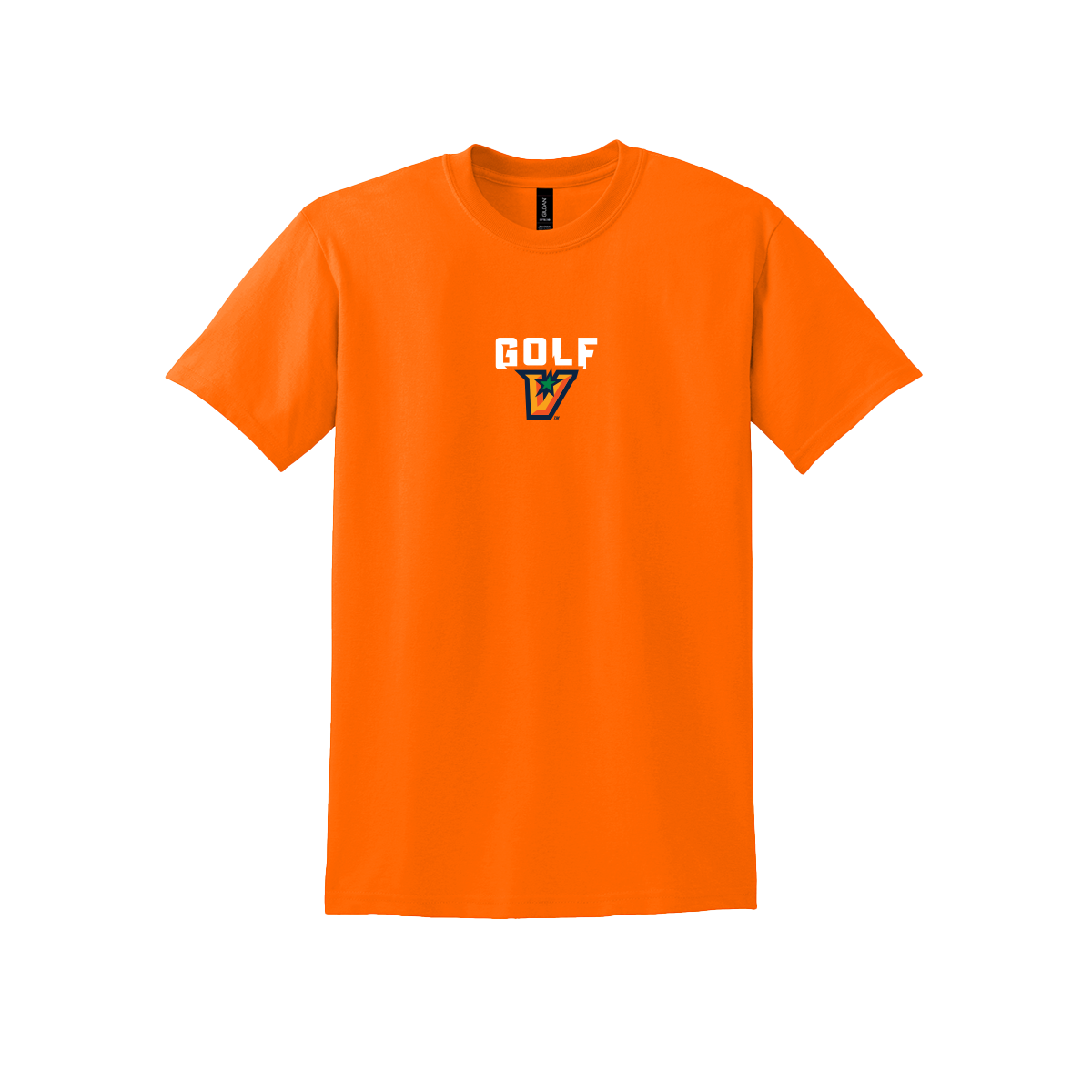 UTRGV™ Vaqueros Golf Tee - Safety Orange | Official Licensed Gildan® DryBlend® T-Shirt