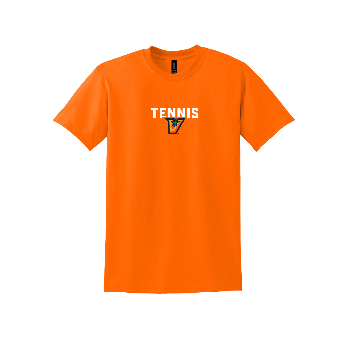 UTRGV™ Vaqueros Tennis Tee - Safety Orange | Official Licensed Gildan® DryBlend® T-Shirt
