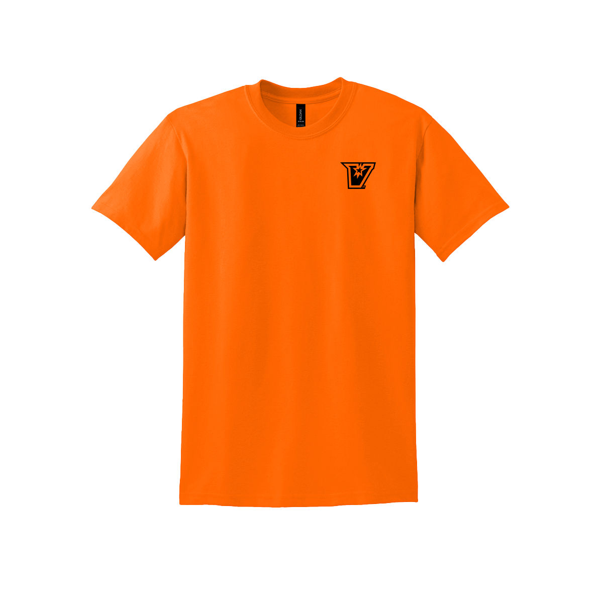 UTRGV™ Black V Logo Spirit Tee - Orange | Official Licensed Gildan® DryBlend® T-Shirt