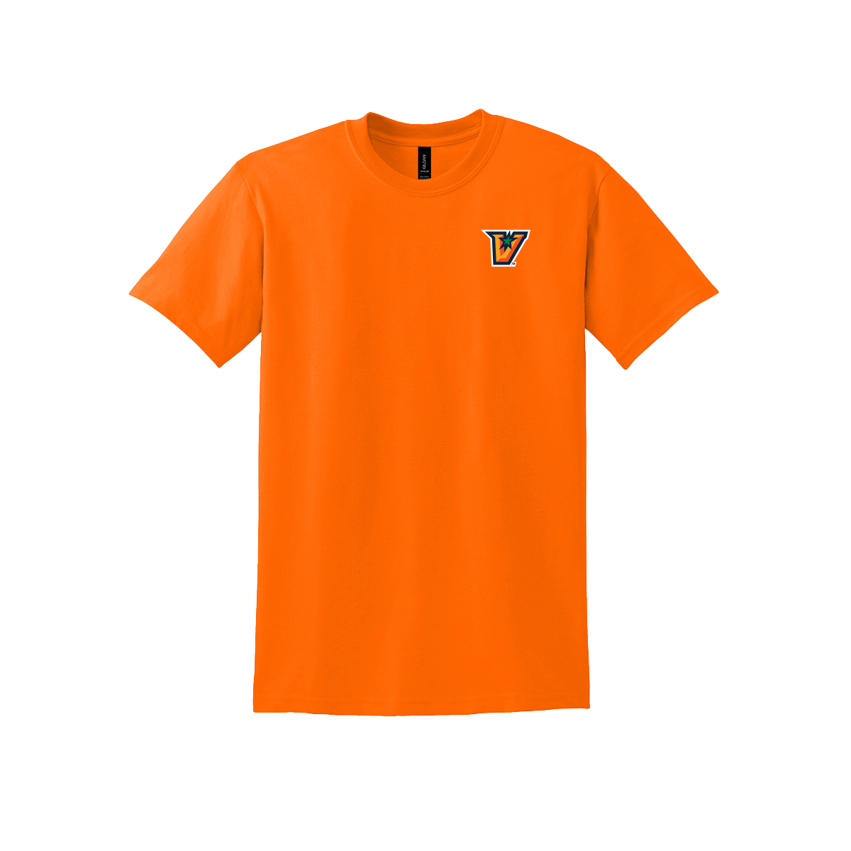 UTRGV™ Full Color V Logo Spirit Tee - Orange | Official Licensed Gildan® DryBlend® T-Shirt