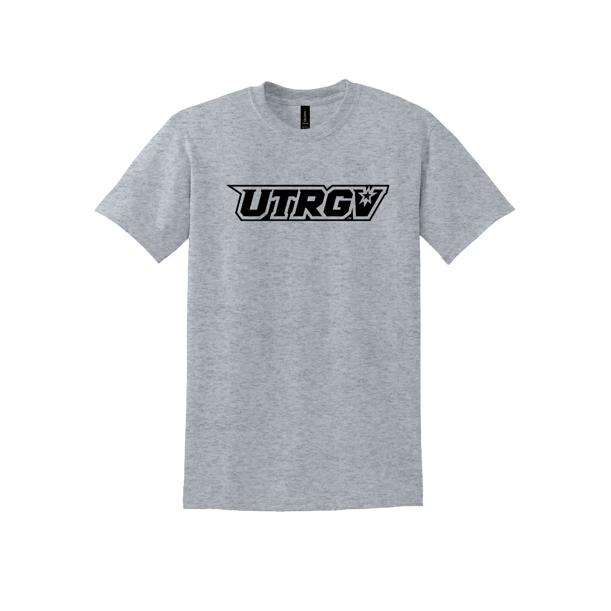 UTRGV™ Black Primary Logo Performance T-Shirt - Sport Grey | Official Licensed Apparel