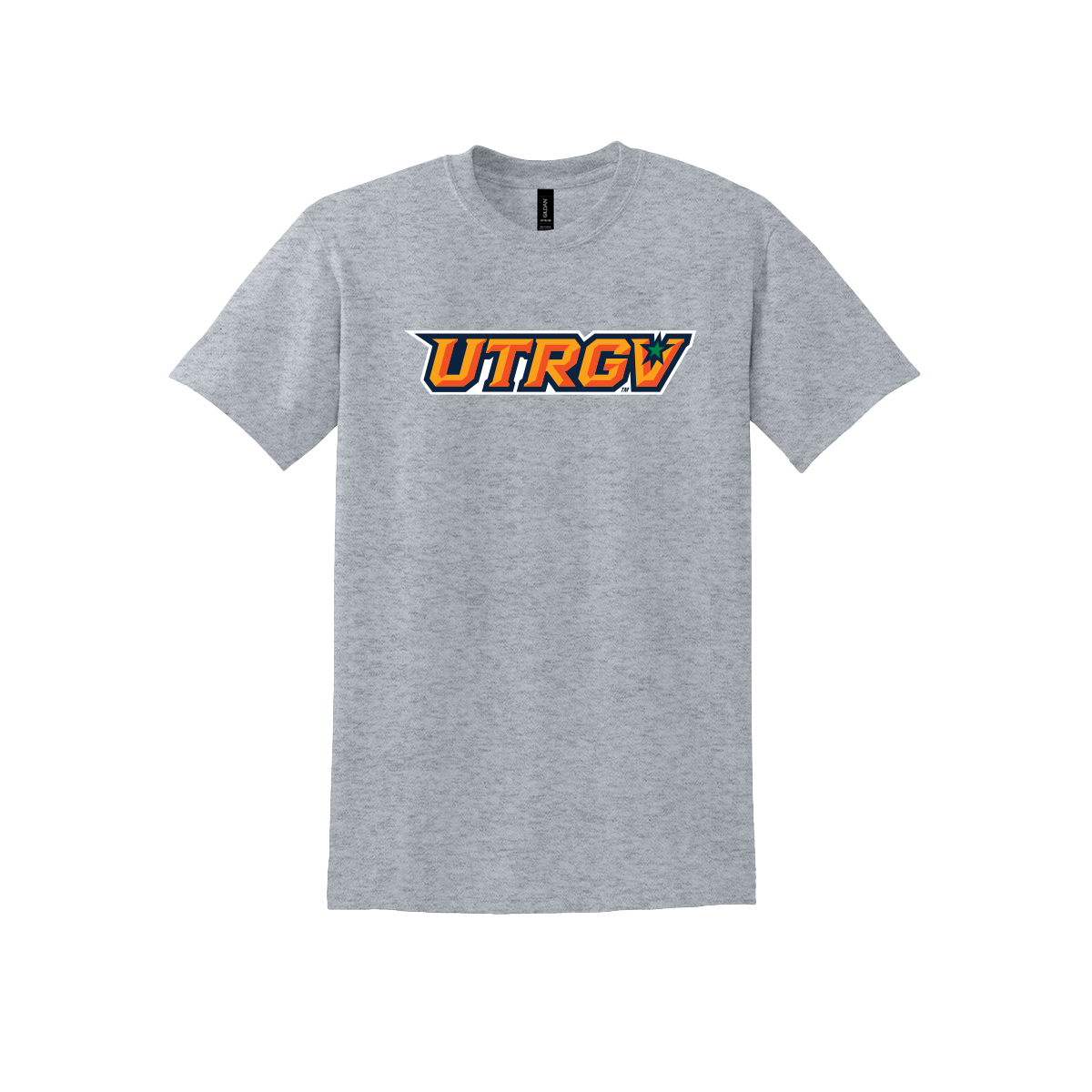 UTRGV™ Primary Logo Full Color Performance T-Shirt - Sport Grey | Official Licensed Apparel