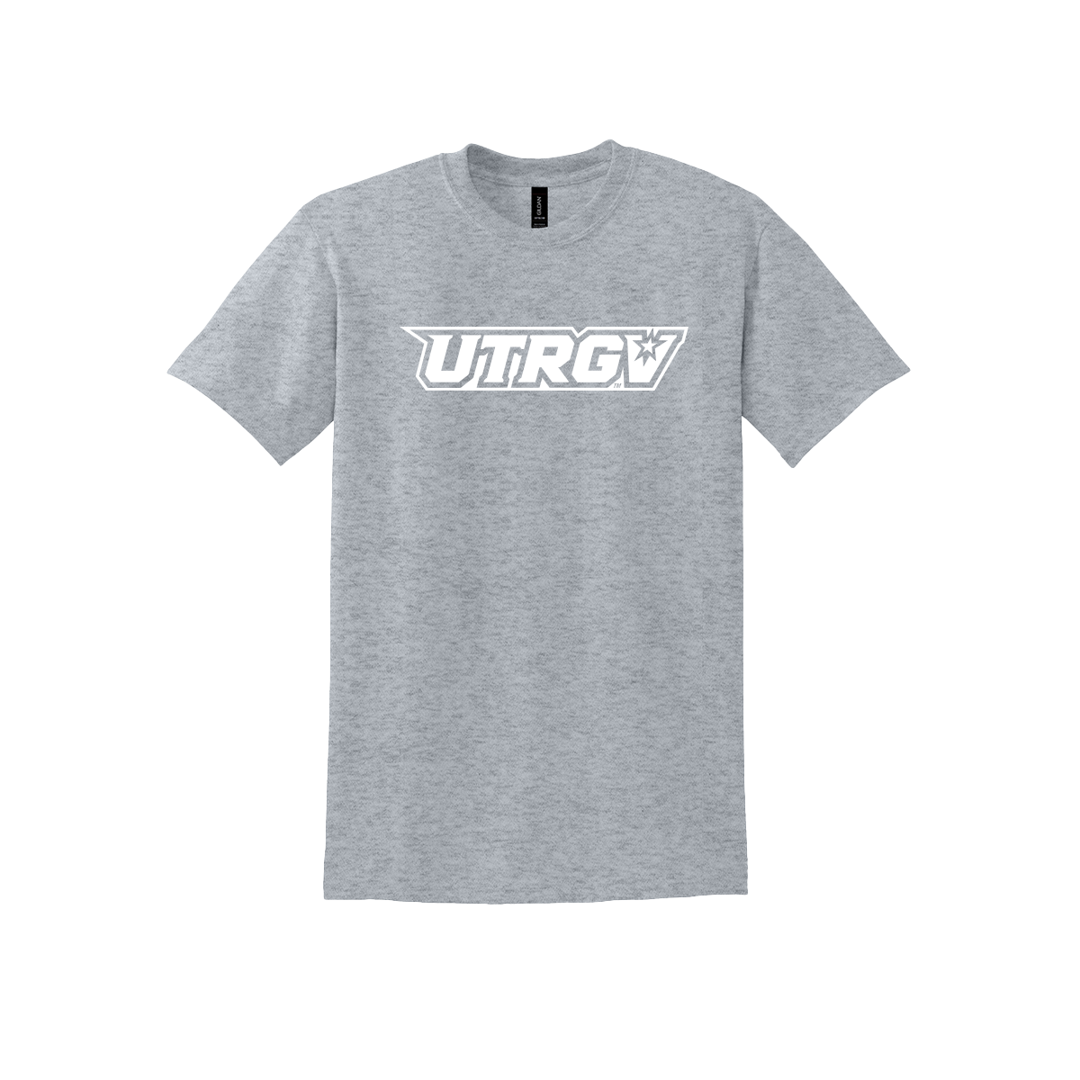 UTRGV™ White Primary Logo Performance T-Shirt - Sport Grey | Official Licensed Apparel