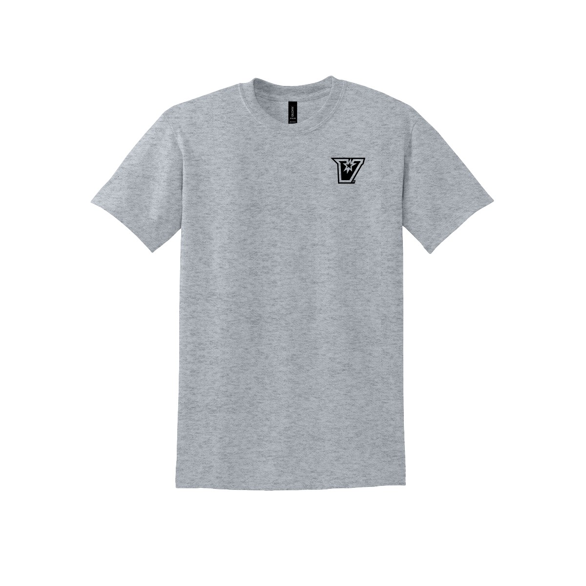UTRGV™ Black V Logo Spirit Tee - Sport Grey | Official Licensed Gildan® DryBlend® T-Shirt
