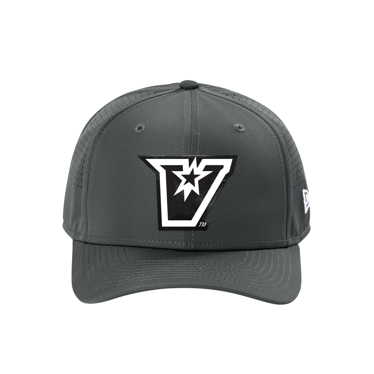 UTRGV™ - PVC Patch - V-Logo - New Era® 9SEVENTY® Perforated Snapback Cap - Black/White