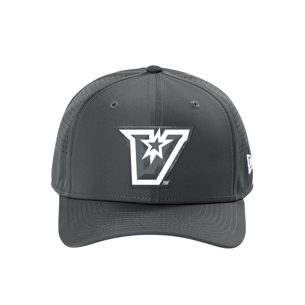 UTRGV™ - PVC Patch V-Logo - New Era® 9SEVENTY® Perforated Snapback Cap - Black/White