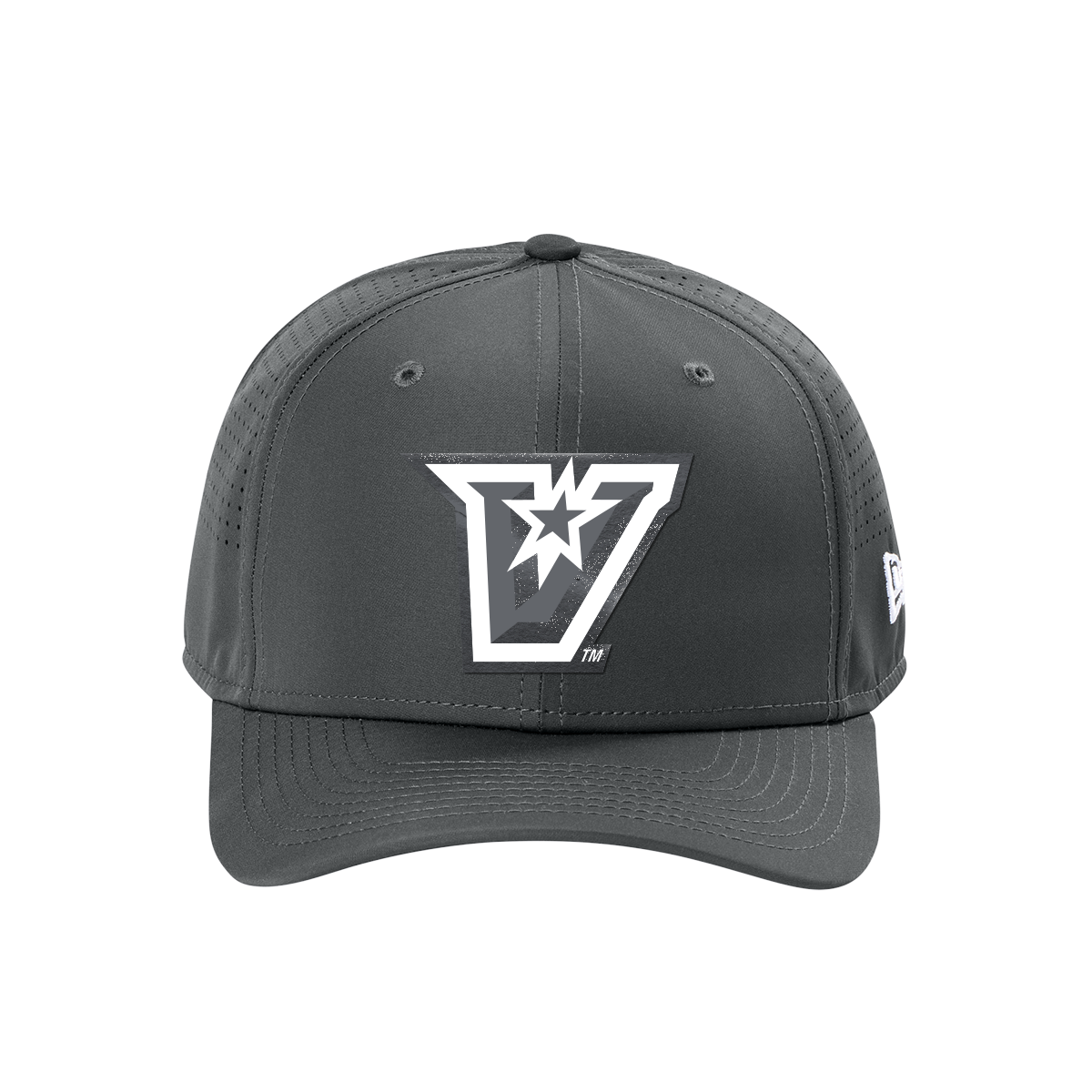 UTRGV™ - PVC Patch V-Logo - New Era® 9SEVENTY® Perforated Snapback Cap - Black/White