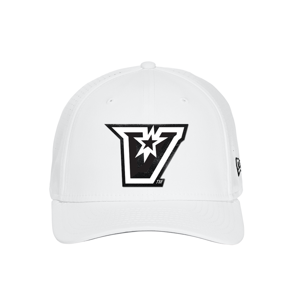 UTRGV™ - PVC Patch V-Logo - New Era® 9SEVENTY® Perforated Snapback Cap - White/Black