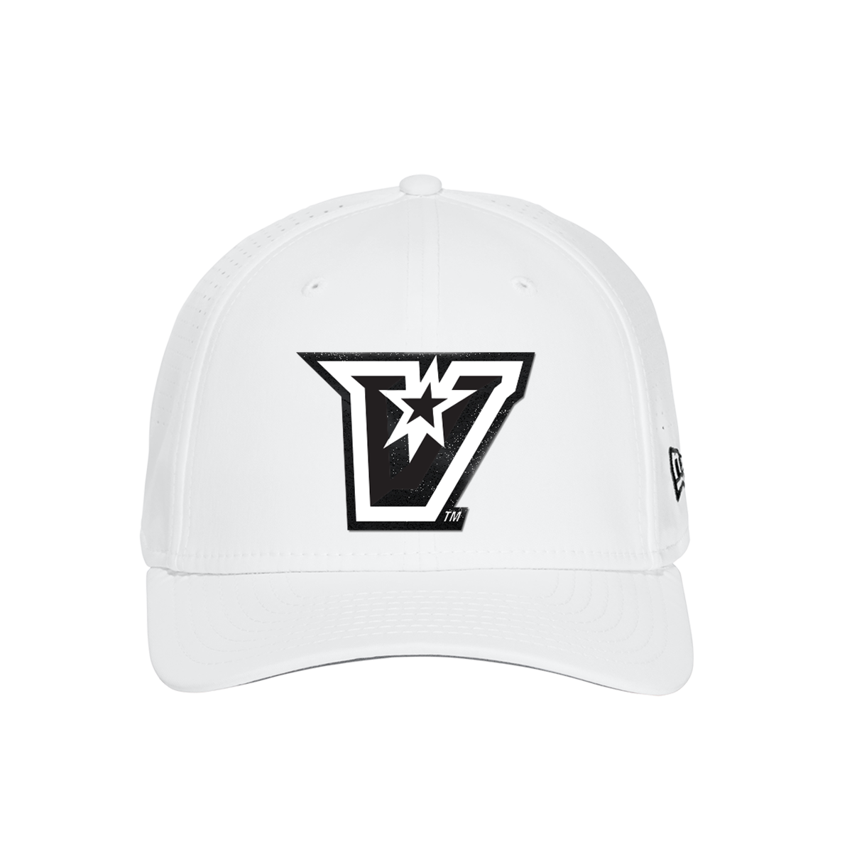 UTRGV™ - PVC Patch V-Logo - New Era® 9SEVENTY® Perforated Snapback Cap - White/Black