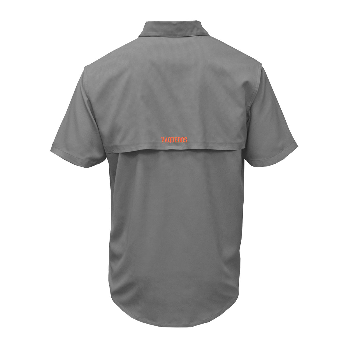 UTRGV™ Texas Logo Men's Fishing Shirt - Grey | Official Licensed Apparel