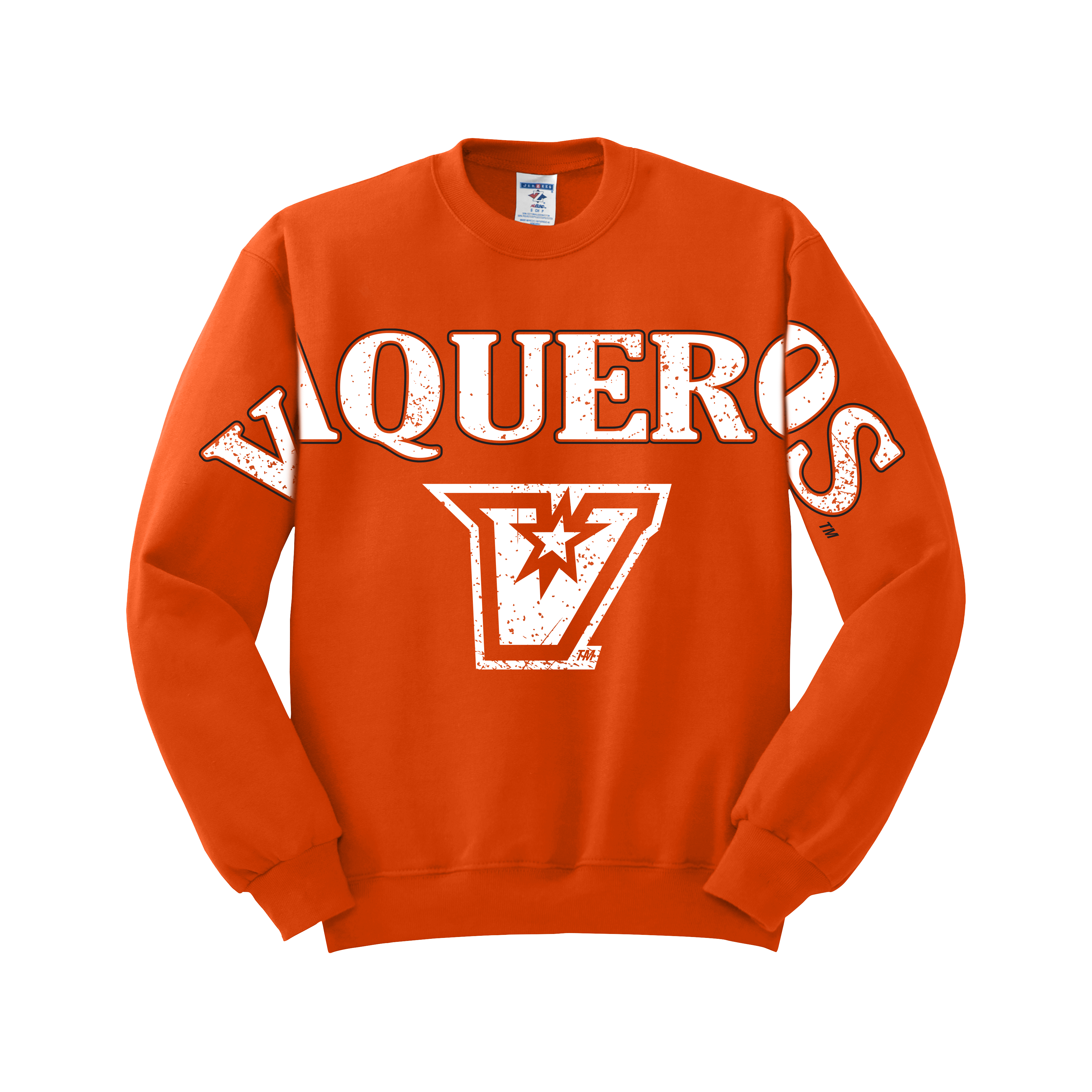 UTRGV™ Vintage Varsity Collection Orange Crewneck Sweatshirt | Official Licensed Apparel