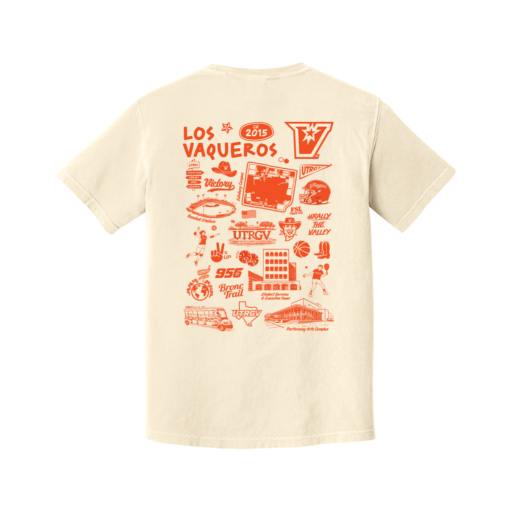 UTRGV™ Collegiate Illustration T-Shirt - Ivory | Official Licensed Apparel