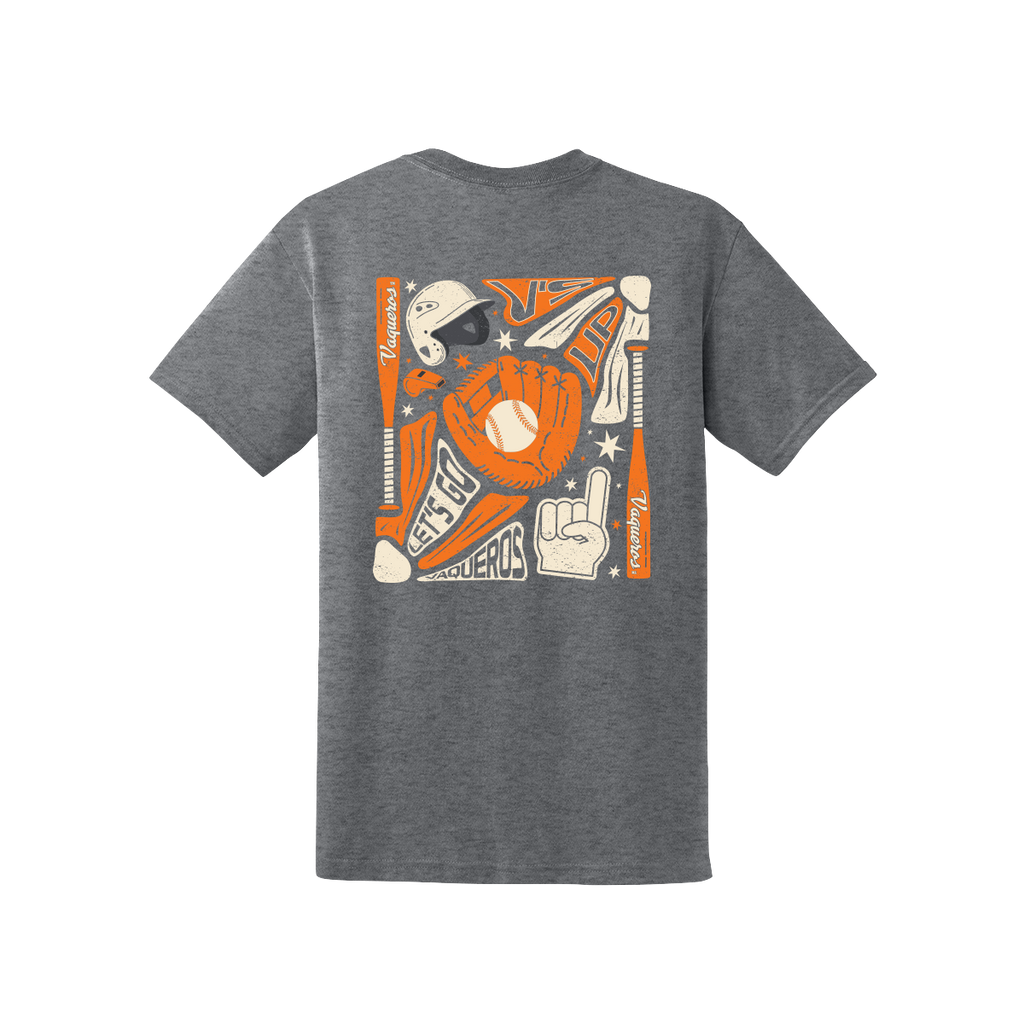 UTRGV™ Vaqueros Baseball Performance T-Shirt - Graphite | Official Licensed Apparel