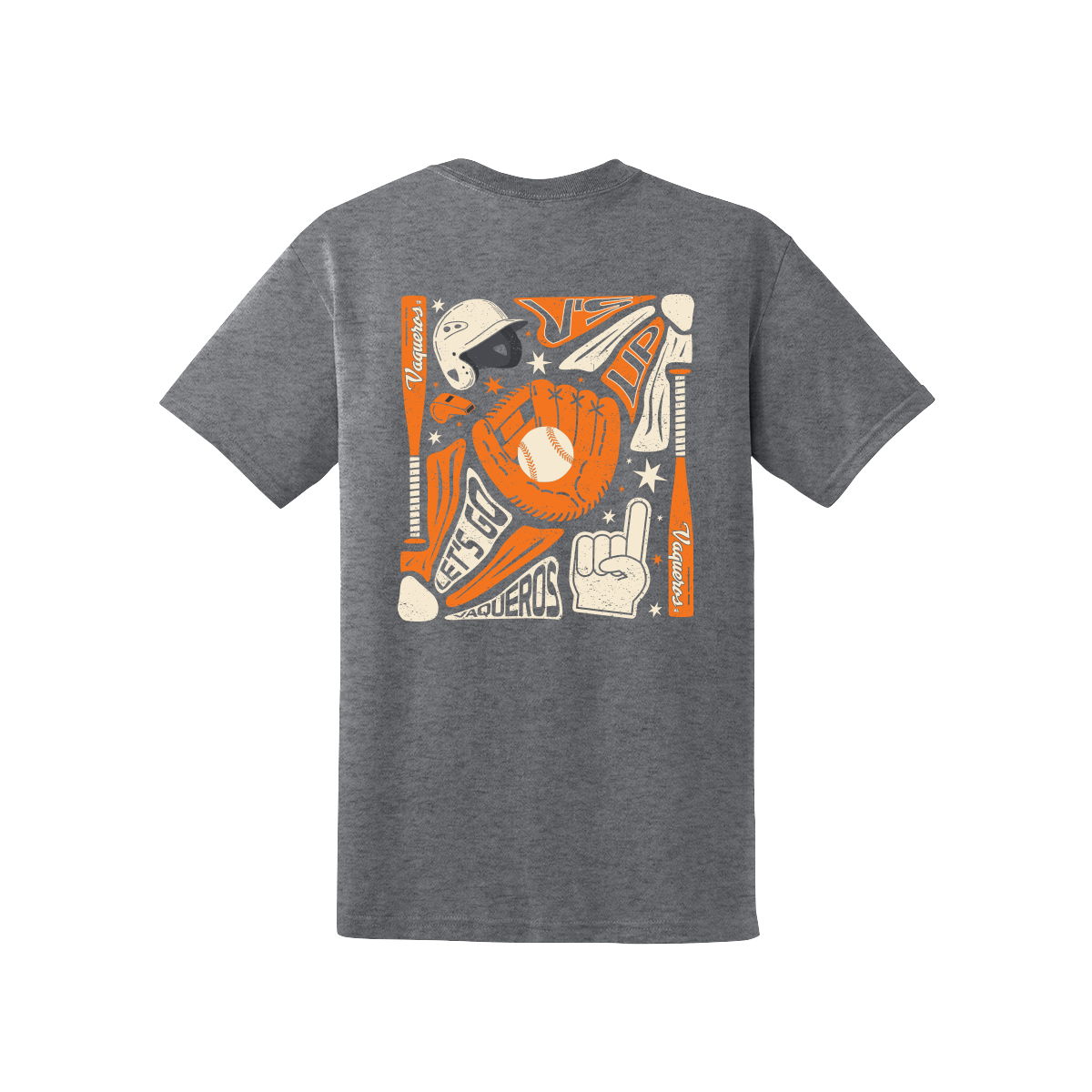 UTRGV™ Vaqueros Baseball Performance T-Shirt - Graphite | Official Licensed Apparel