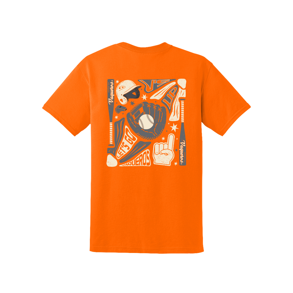 UTRGV™ Vaqueros Baseball Statement T-Shirt - Orange | Official Licensed Apparel