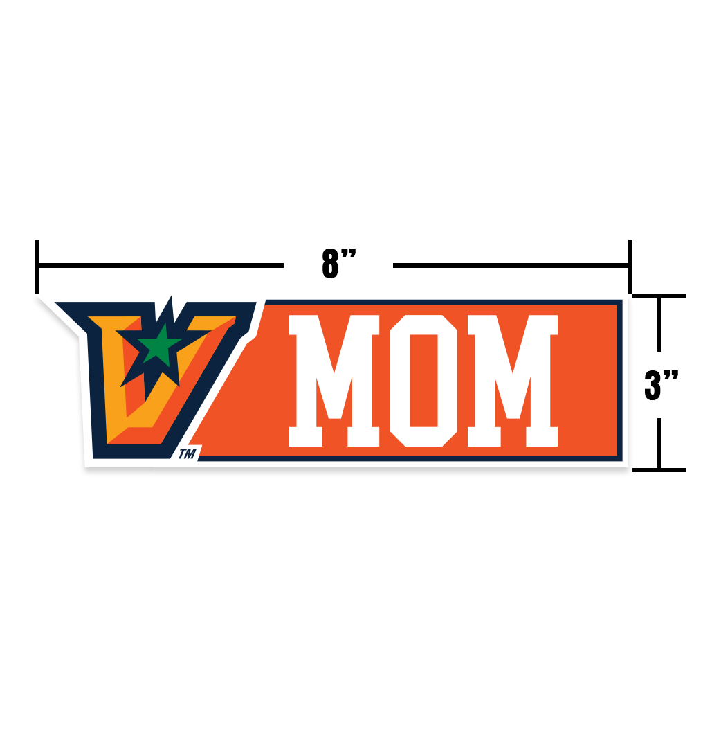 UTRGV™ Vaquero Mom Car Decal - White | Official Licensed Accessory