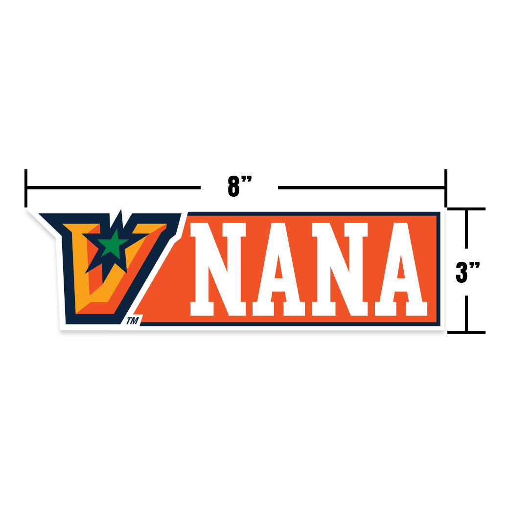 UTRGV™ Vaquero Nana Car Decal - White | Official Licensed Accessory