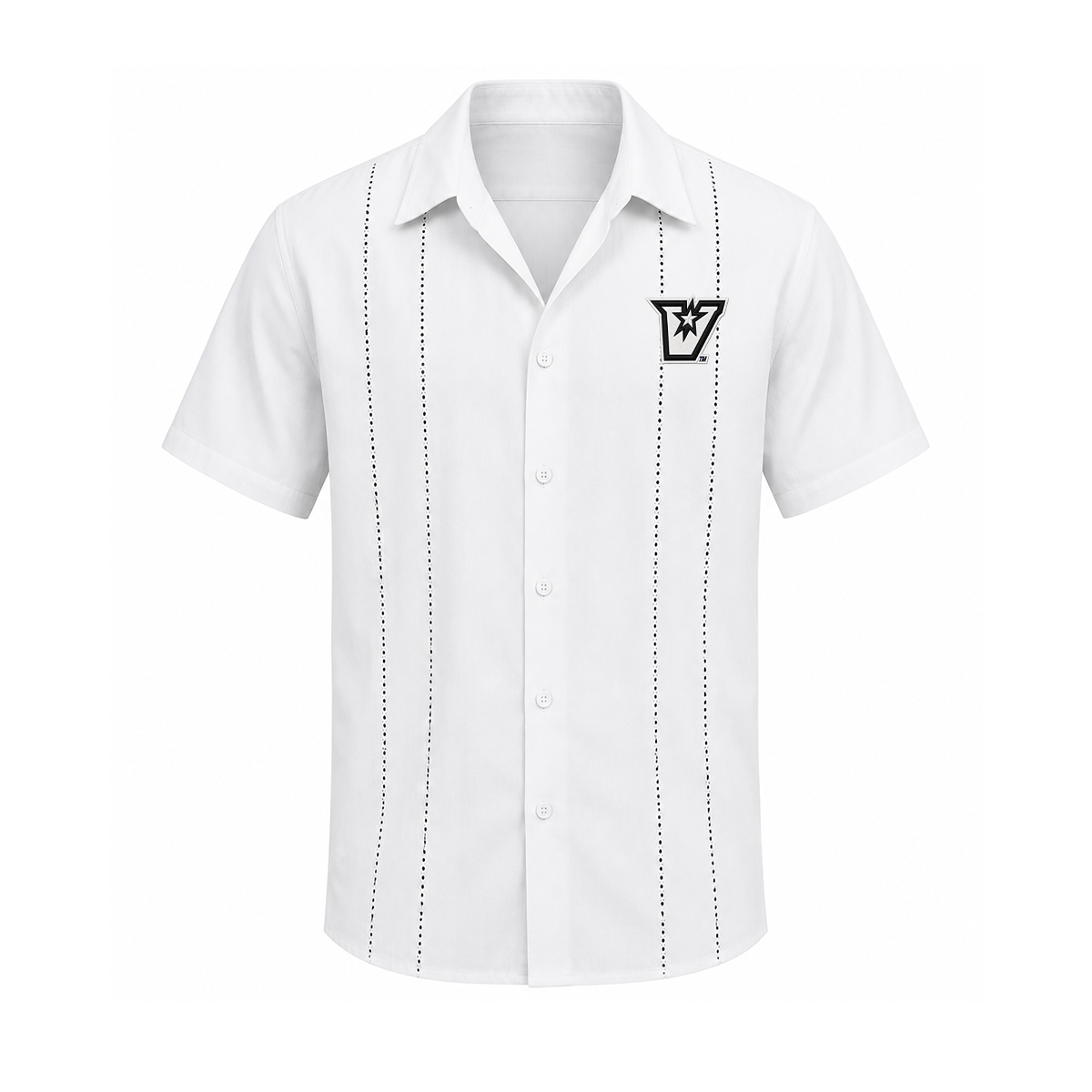 UTRGV™ Vaqueros Embroidered Guayabera - White | Official Licensed Apparel