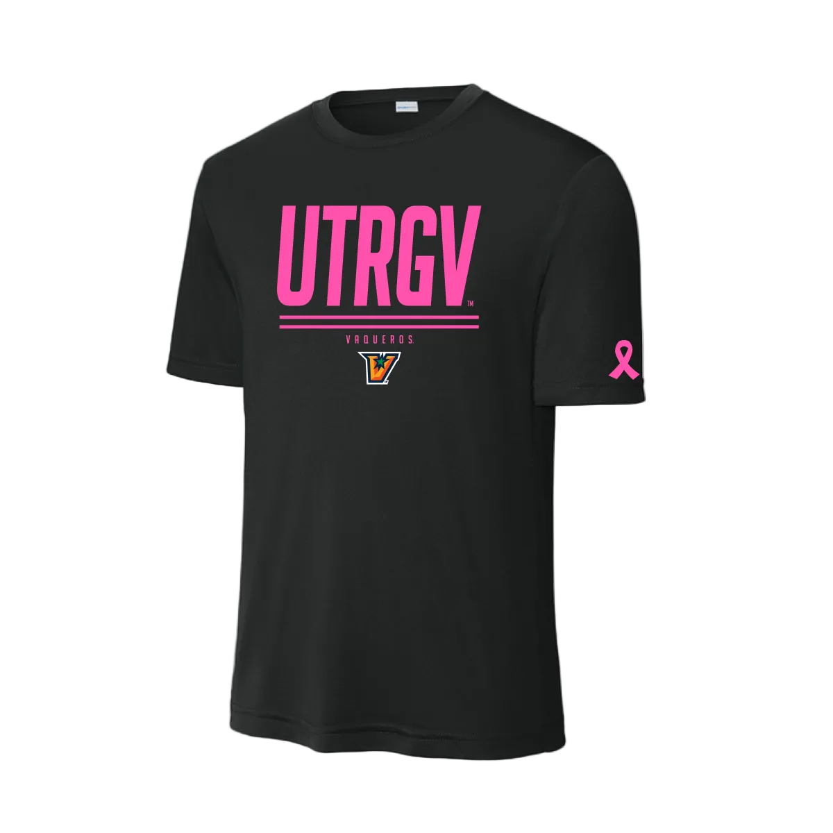 UTRGV™ Pink Out Performance T-Shirt - Black | Official Licensed Apparel