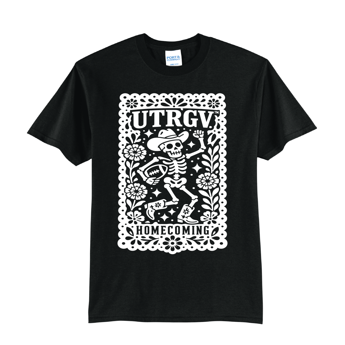 UTRGV™ Papel Picado Homecoming Tee - Black | Official Licensed Apparel
