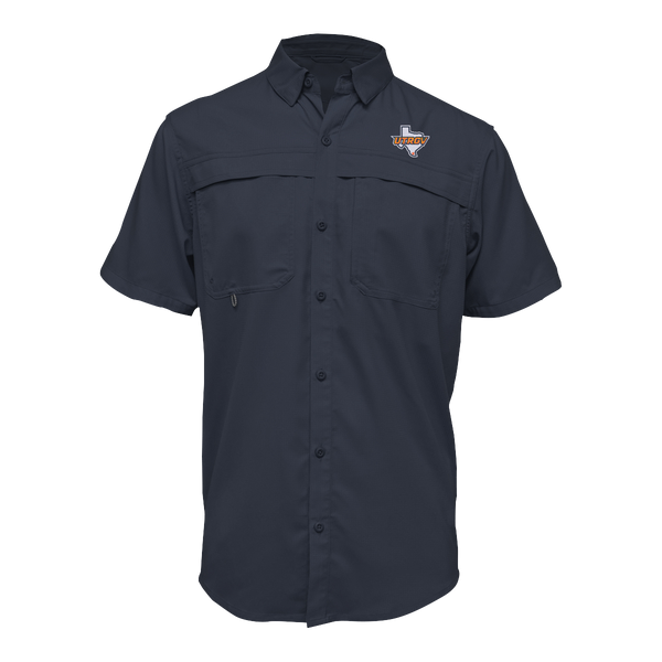 UTRGV™ Texas Logo Men's Fishing Shirt - Navy | Official Licensed Apparel