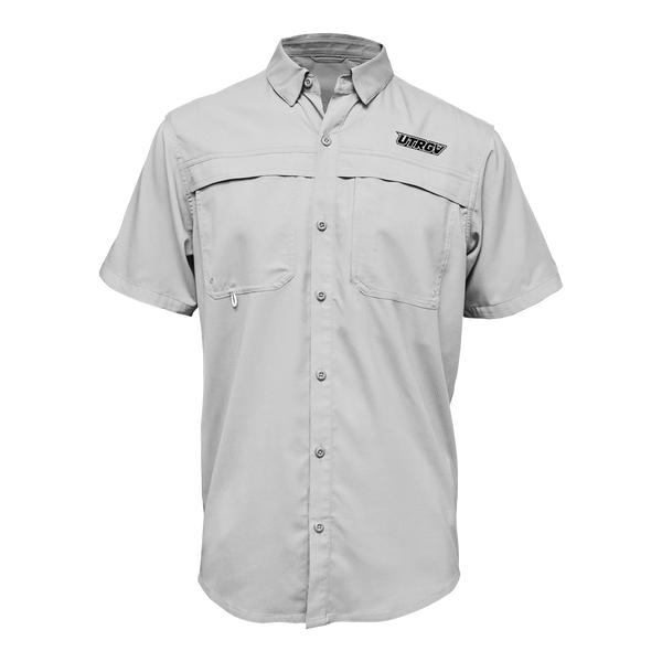 UTRGV™ - Black Primary Logo - Men's Silver Fishing Shirt | Official Apparel