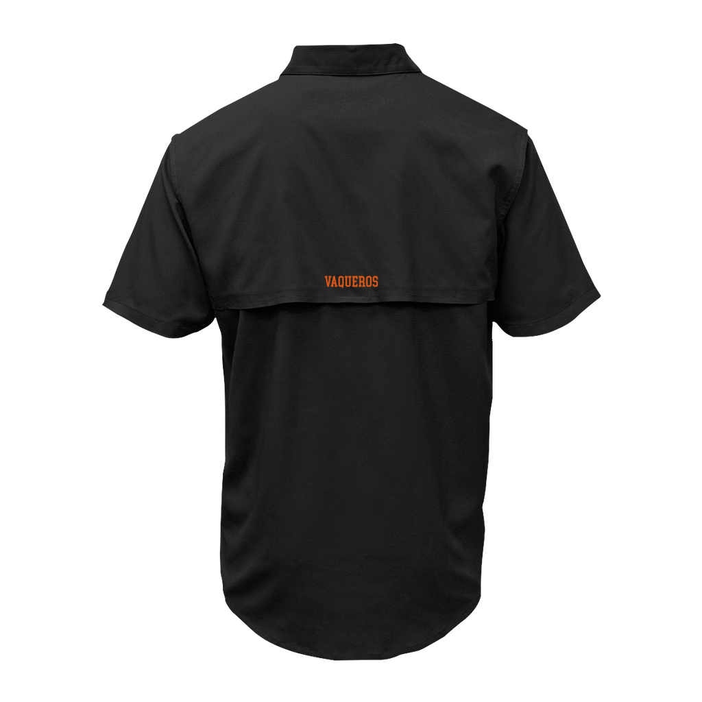 UTRGV™ - V Logo - Men's Black Fishing Shirt | Official Apparel