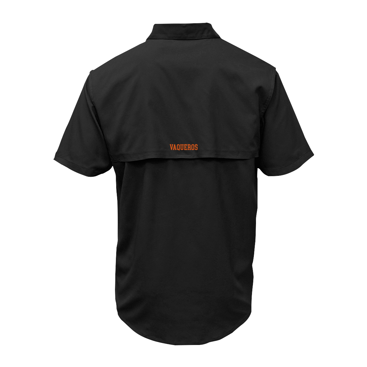 UTRGV™ - Orange V Logo - Men's Black Fishing Shirt | Official Apparel