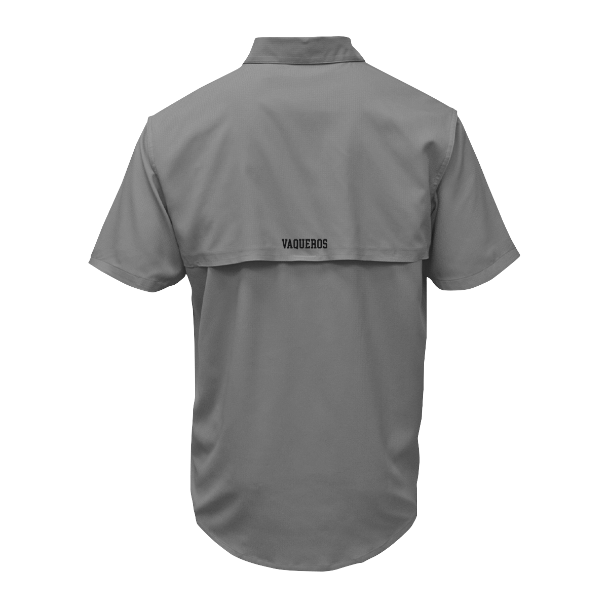 UTRGV™ - Black V Logo - Men's Grey Fishing Shirt | Official Apparel
