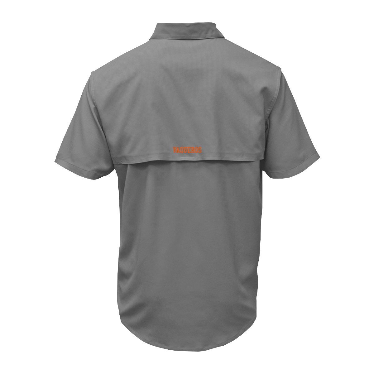 UTRGV™ - V Logo - Men's Grey Fishing Shirt | Official Apparel