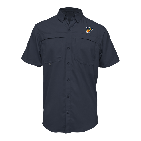 UTRGV™ - V Logo - Men's Navy Fishing Shirt | Official Apparel