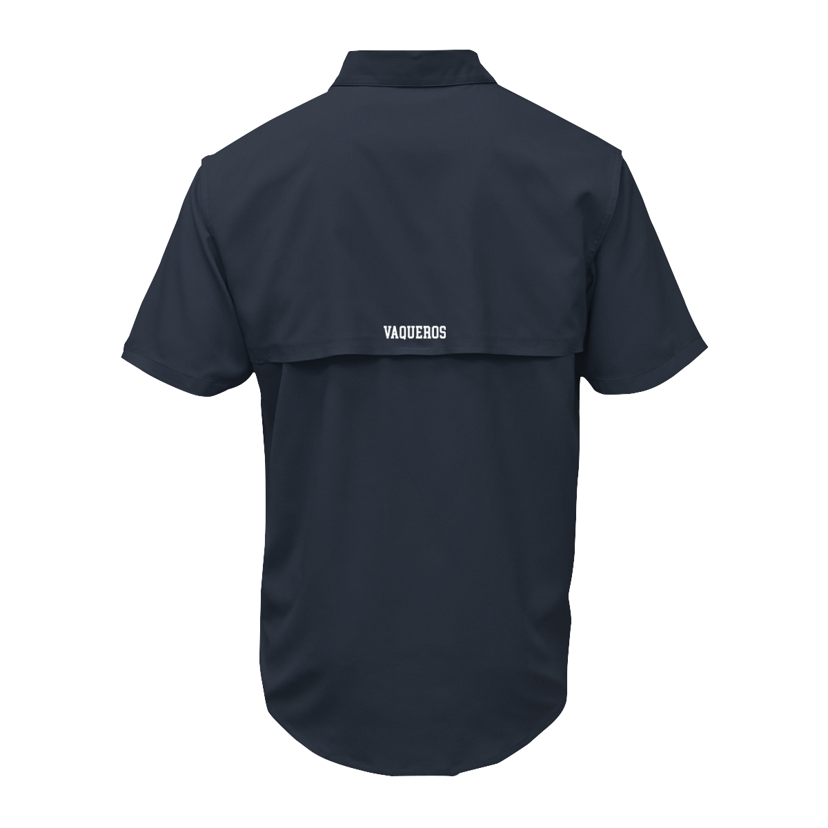 UTRGV™ - White V Logo - Men's Navy Fishing Shirt | Official Apparel