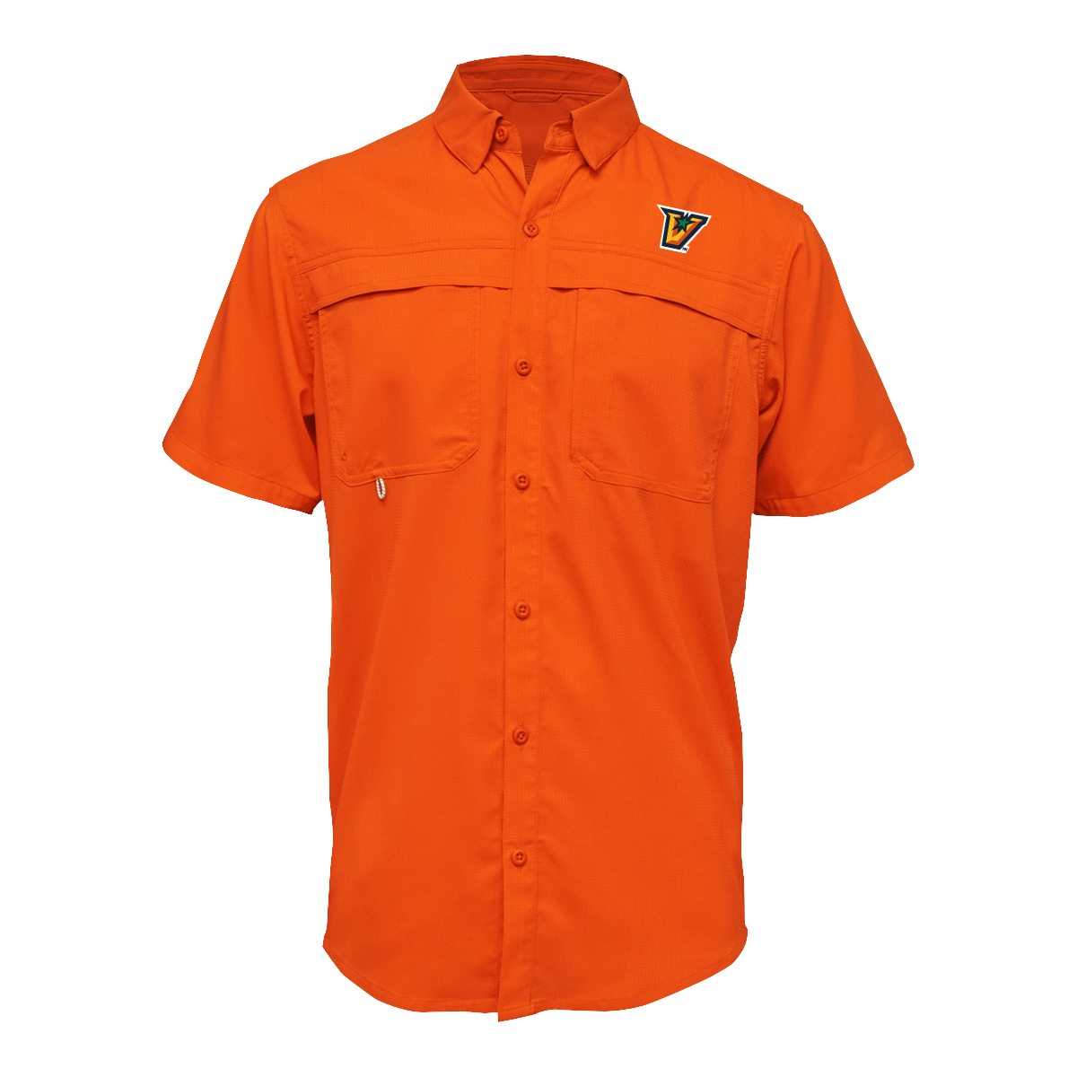 UTRGV™ - V Logo - Men's Orange Fishing Shirt | Official Apparel