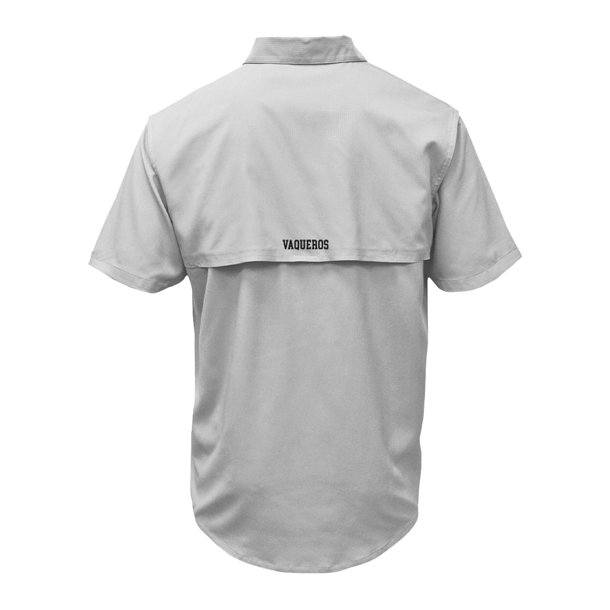 UTRGV™ - Black V Logo - Men's Silver Fishing Shirt V | Official Apparel
