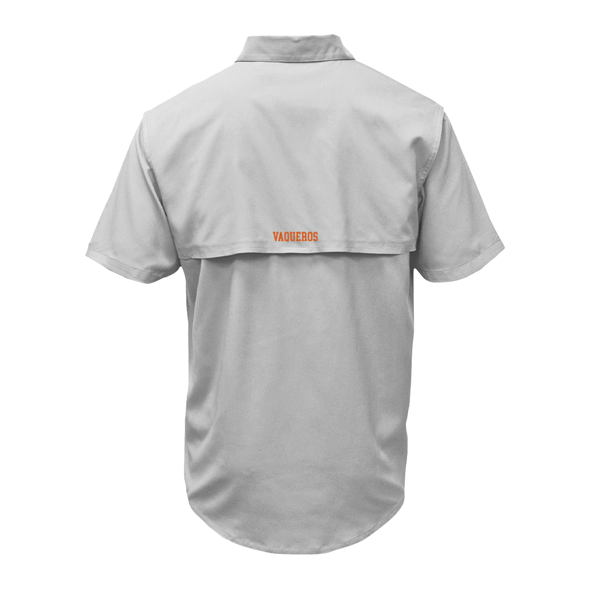UTRGV™ - Orange V Logo - Men's Silver Fishing Shirt | Official Apparel