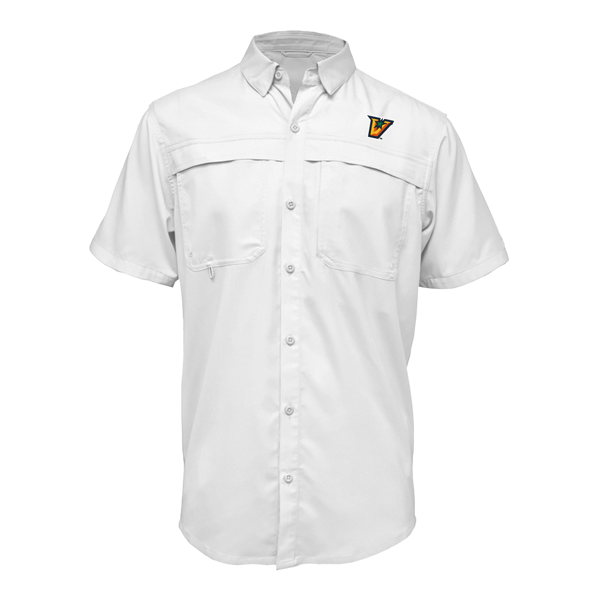 UTRGV™ - V Logo - Men's White Fishing Shirt | Official Apparel