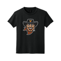 UTRGV™ Vaquero Mascot Youth T-Shirt - Black | Official Licensed Apparel