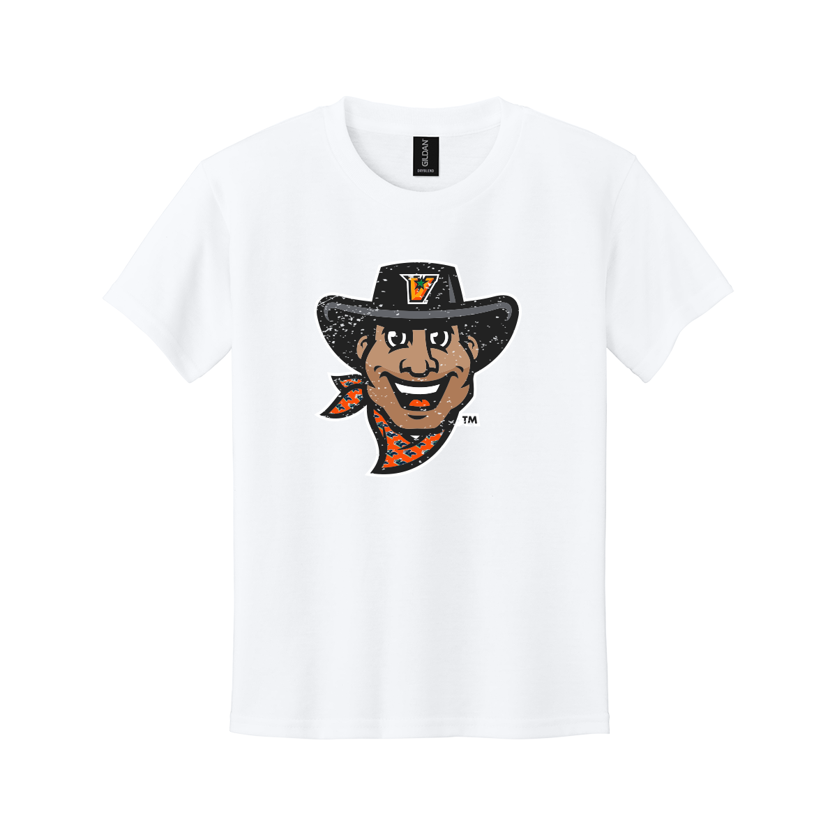 UTRGV™ Vaquero Mascot Youth T-Shirt - White | Official Licensed Apparel