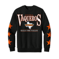 UTRGV™ Rally the Valley with Stars Crewneck Sweatshirt - Black | Official Licensed Apparel