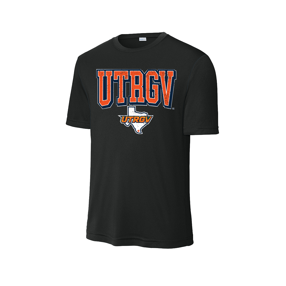 UTRGV™ College V Logo Performance T-Shirt - Black | Official Licensed Apparel
