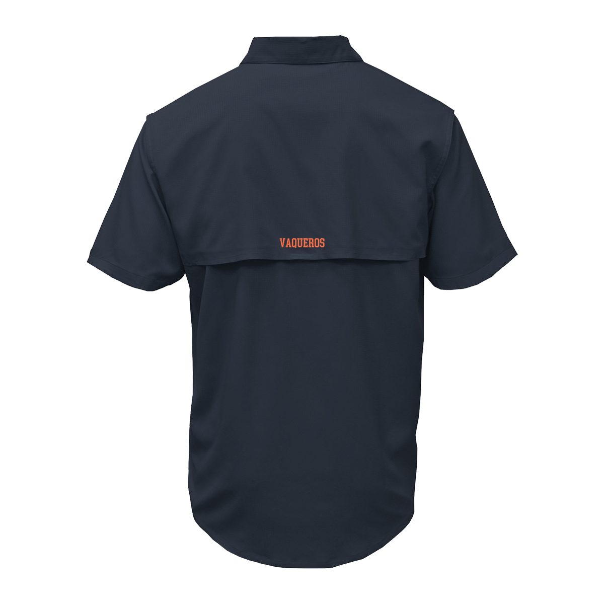 UTRGV™ Orange Texas Logo Men's Fishing Shirt - Navy | Official Licensed Apparel