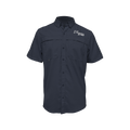 UTRGV™ - White Vaqueros Logo - Men's Navy Fishing Shirt | Official Apparel