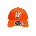 UTRGV™ Embroidered V Logo White Adjustable Cap - Orange | Official Licensed Headwear
