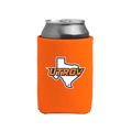 UTRGV™ Texas Logo Can Cooler - Orange | Official Licensed Beverage Koozie