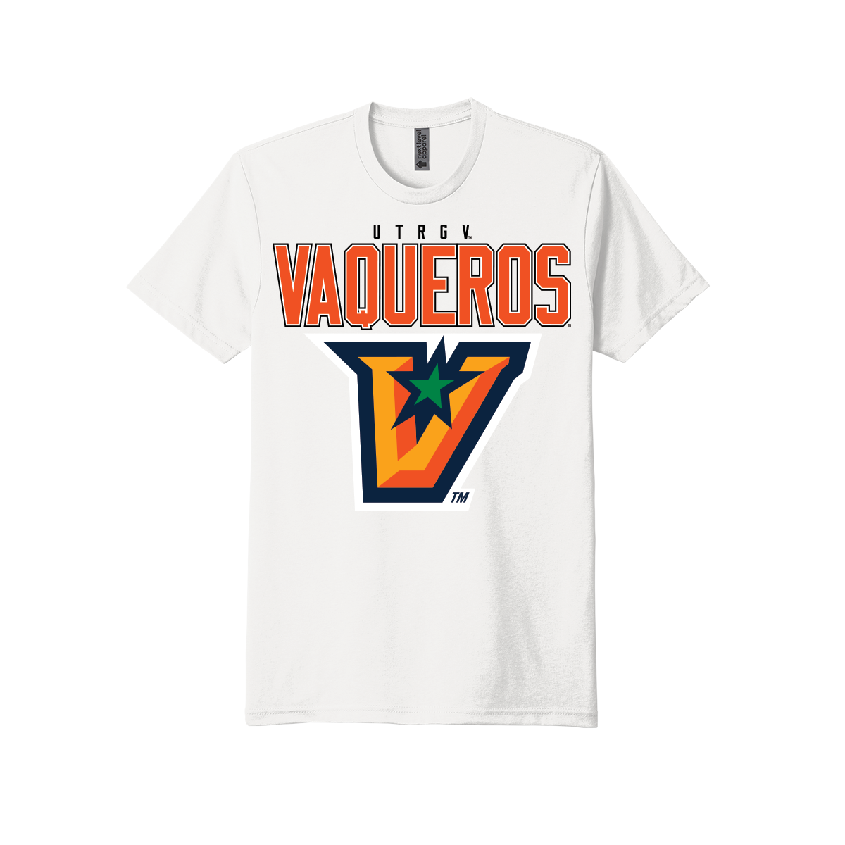 UTRGV™ Vaqueros Big V T-Shirt - White | Official Licensed Apparel